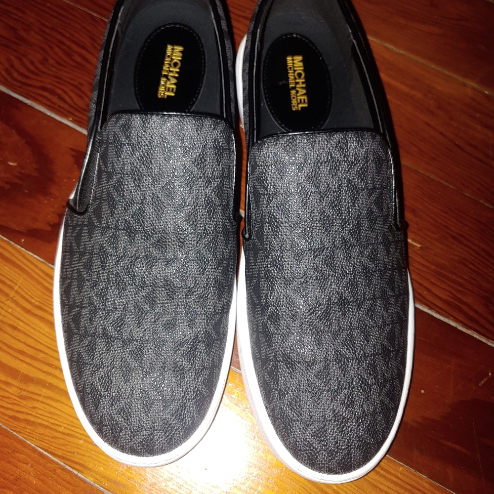 Michael Kors Keaton Slip Ons Shoes Black Size Women's 8.5
